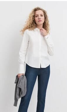 Favorite Daughter The Classic White Poplin Shirt - Size M (NEW)